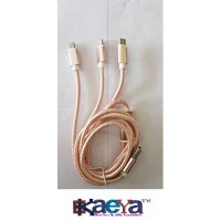 OkaeYa-Fashion Cable 3 in 1 Universal Type c